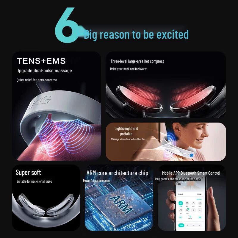 SKG Smart Cervical Neck Massager CN Plug (adapter Included)