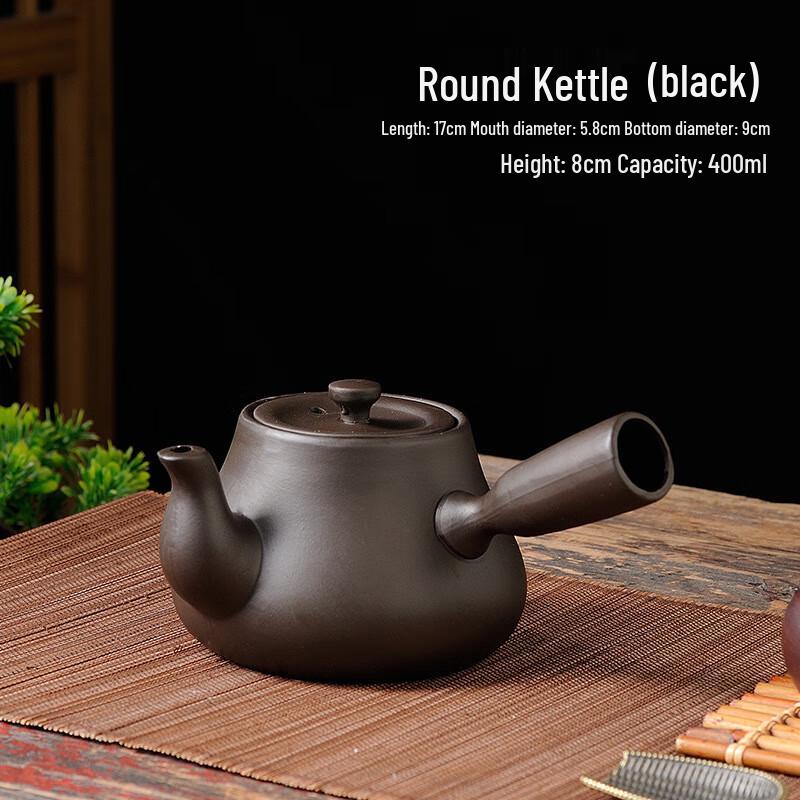 Minimalist Clay Teapot with Alcohol Warming Stove