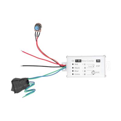 Regulátor otáček motoru Plynulý přepínač vpřed/vzad PWM Regulátor otáček stejnosměrného motoru DC9?60V 20A