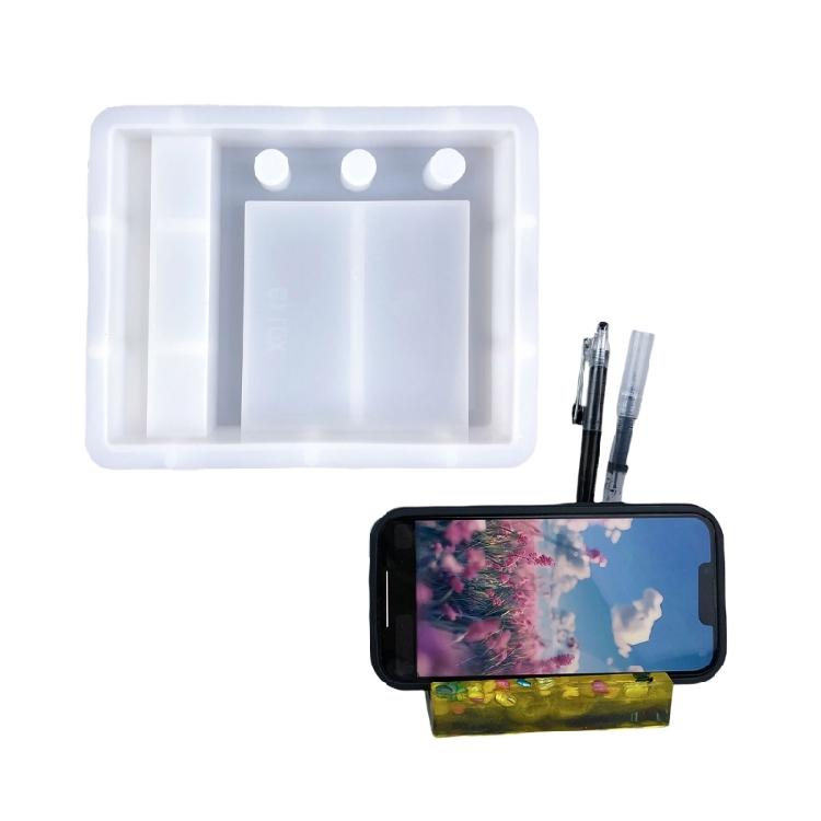 

Versatile Pen Holders Silicone Mold Multiple Size Adaptable Silicone Pen Container with Unique Drip Designs Moulds 1