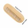 Double Sided Nail Cleaning Brush Wooden Fingernail Care Brush  Household Personal Cleaning