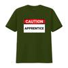 Caution Apprentice Funny Humorous Active T Shirt vintage Washed Top For Everyday Wear Soft Stretched Comfortable Unisex homme