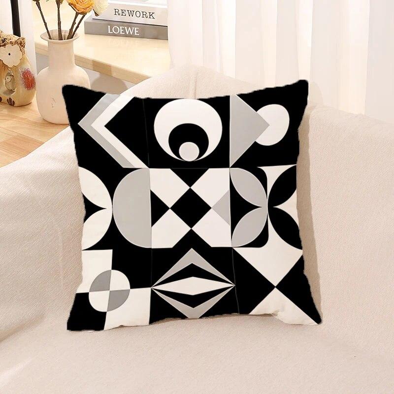 Nordische Geometrische Linien Kissenbezug Sofa Kissenbezug Körper Schlafkissen Bett