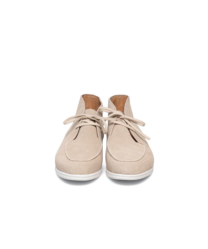 Allclassic Alc4408 Resort Lace-Up Ankle Boots_Ivory Suede