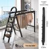 JINGRUIXIANG Multi-functional Foldable 5-Step Ladder with Drying Rack