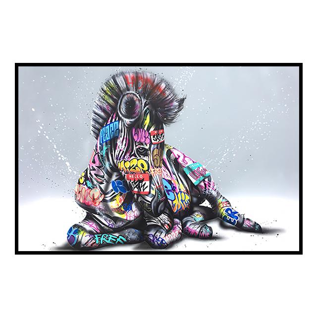 

Бутылка газировки Зебра Картина Украшение Фреска Граффити Плакат Холст Картина и Гостиная Настенные художественные принты для современного домашнего декора Без рамки 21*30cm