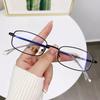 Punk Vintage Y2K Small Square Frame Glasses Eyeglasses for Women Blue Light Blocking Glasses Cosplay Party Decoration Streetwear
