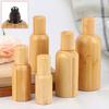 1 Pcs 10/20/30/50/100ml Bamboo Glass Roll On Bottle With Lid For Essential Oils Refillable Perfume Bottles With Roller Ball