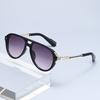 Fashionable Metal Sunglasses Party Gatherings Stage Performances Street Photography Fashion Wear Take UV Resistant Glasses