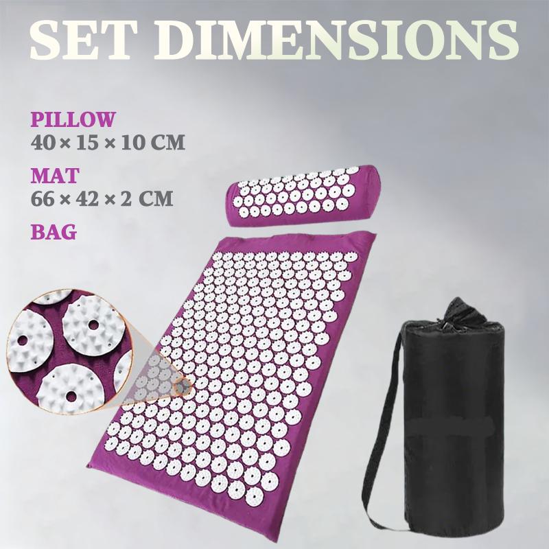 Yoga Massage mat,Yoga Mat Non-slip EXercise Fitness Pad Mat,Unique Acupuncture Massage Mat For Back, Neck, Shoulders, Arms, Legs, Joints, Body,