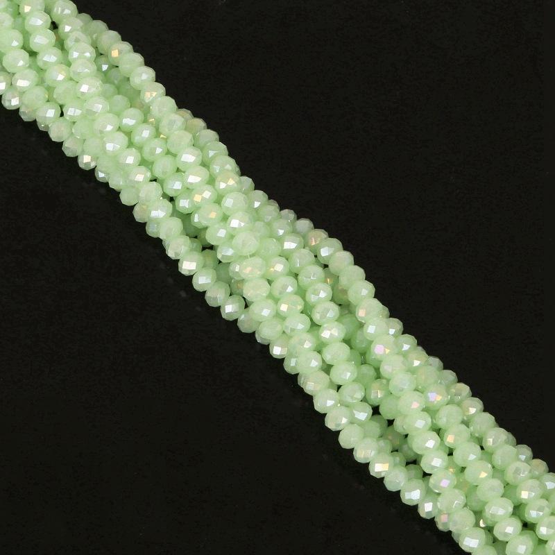 4mm Glas Kristall Rad Flache Perlen Handgemacht DIY Illusion Abakus Perlen Zubehör Materialien Farbbeschichtet Geschliffen Lose Perlen Perlen für Schmuckherstellung