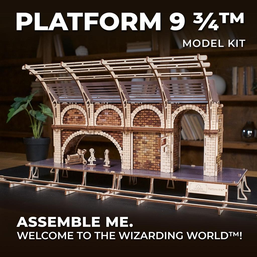 Ugears Harry Potter Platform 9 Wooden Puzzle No Glue Tools Required Adults 70230 3/4
