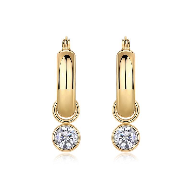 Серьги из серебра S925 15141, 1 карат, муассанит, серьги-гвоздики, серьги Ins Wind, ювелирные изделия