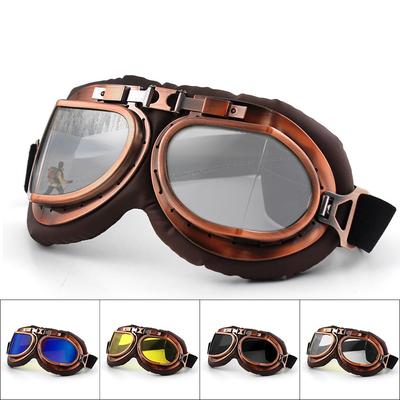 Mode Retro Motorcykelglasögon Kvinnor Vikbara vindtäta Moto Hjälmglasögon Motocrossglasögon Dirt Bike Scooter Racer Cykling