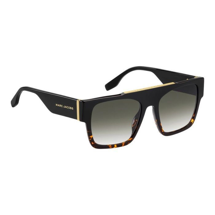 Lunettes de Soleil Marc Jacobs MARC 757/S 54/19/145 BLACK HAVANA/ GREEN SHADED acétate homme MARC 757/S