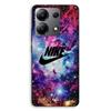 Phone Case - MANIACASE - Xiaomi Redmi Note 13 4G - TPU Silicone - Nike Logo - Black/Bright Pink
