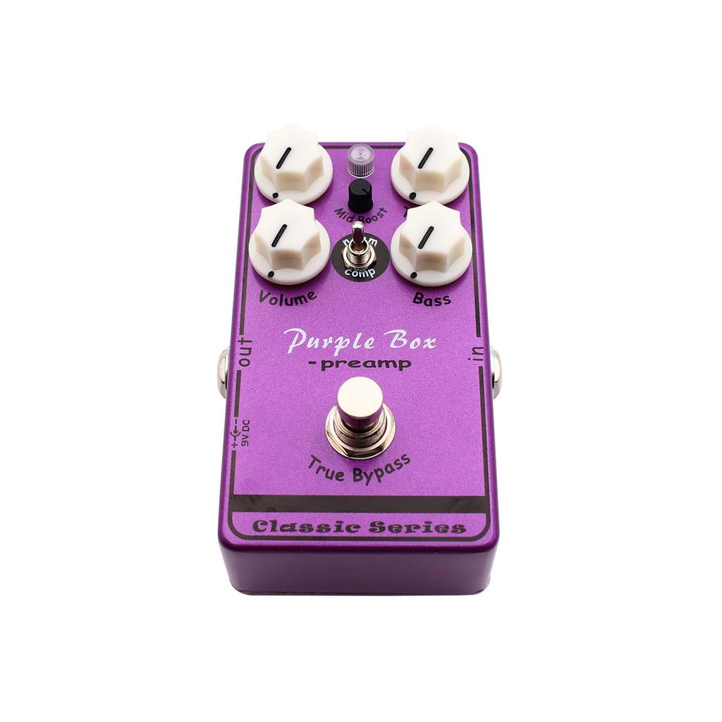 Btuty Purple Box Metal Overdrive Pre-Pedal Guitar Effects Pedal, Wide Dynamic Tone, True Metal