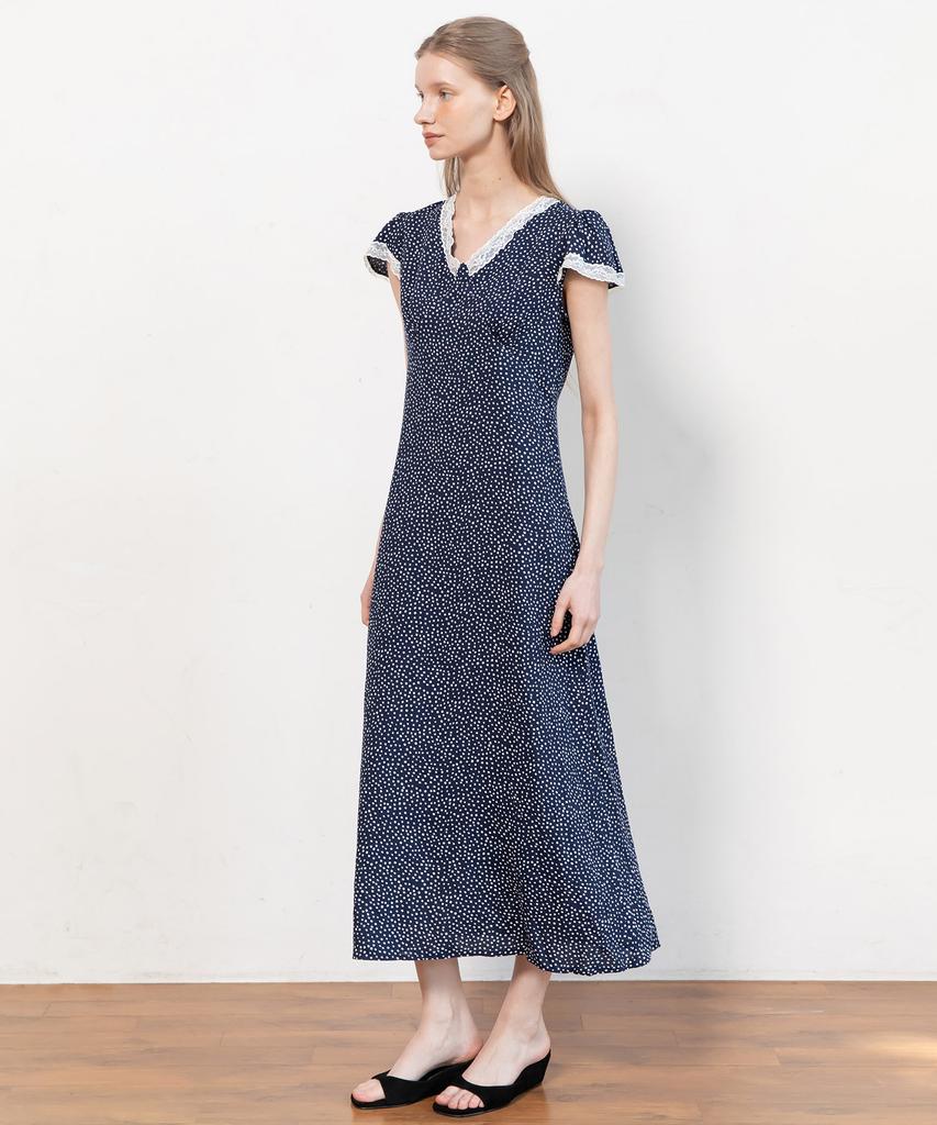 J Mark New York Dot Slim Dress_Navy