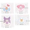 Skater die-cut band-aids character cute first aid bandages children 20 pieces Sanrio characters boys girls QQBD20-A