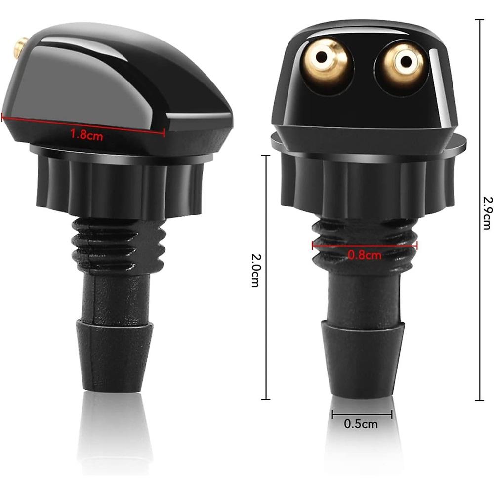 Washer nozzle, car replacement windshield wiper nozzle, suitable for windshield spray nozzles of most vehicles
