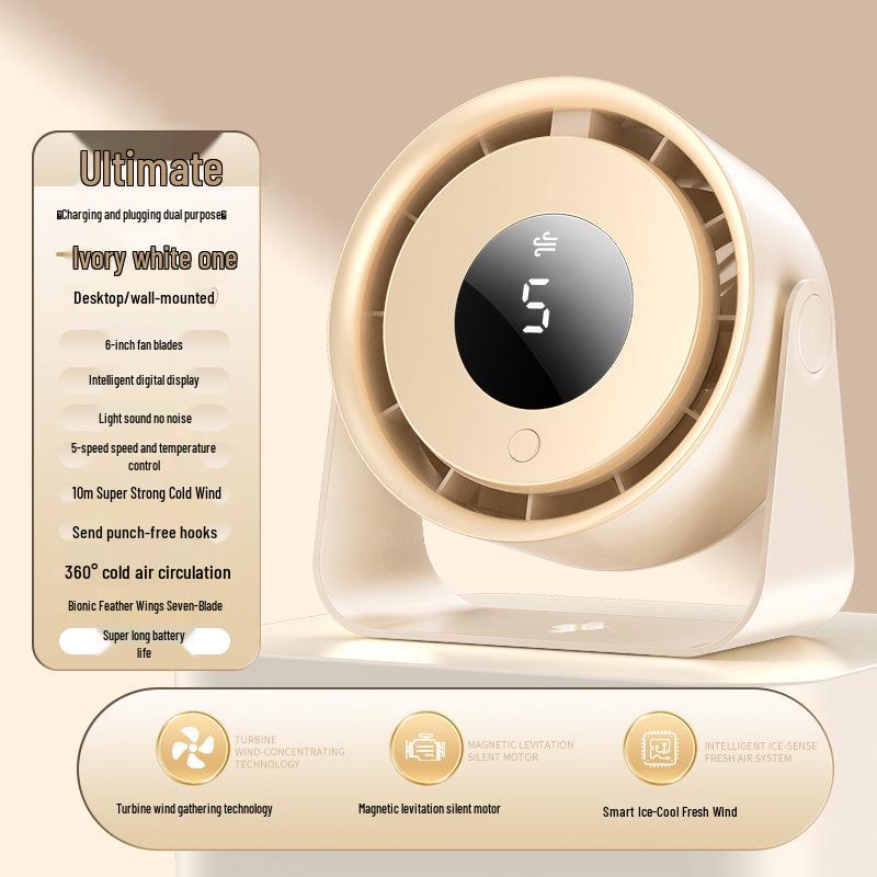 

Silent USB Desktop Fan for Office, Home, or Bedroom 154x80x167mm