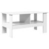 White Coffee Table 90 x 50 x 45 cm Particleboard