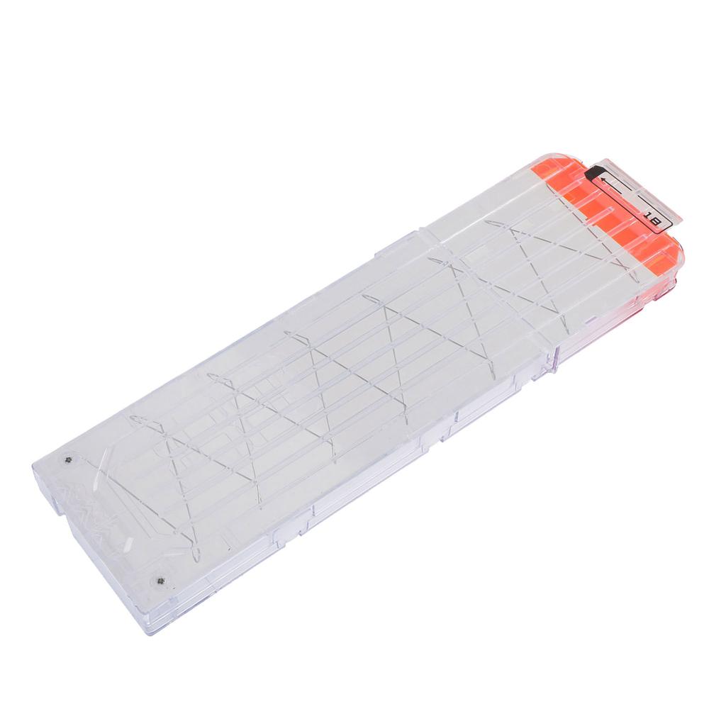18 EVA Soft Clip Plastic Toy Cartridge Holder (Opaque Orange)
