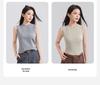 Tencel Lyocell Women's Sleeveless Knit Vest - Loose Round Neck Slimming Top