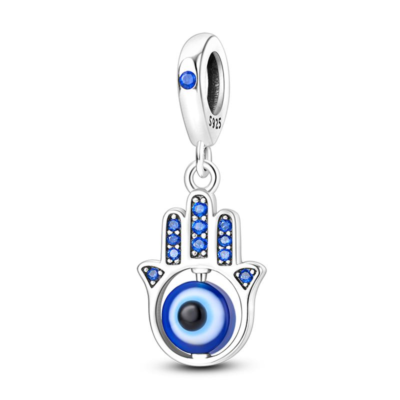 Newcopper Sparkling Zircon Devil'S Eye Horus' Eye Best Wishes Lucky Charms Beads Fit Pan Original Bracelets Diy Jewelry