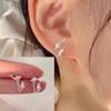 VENTFILLE 925 Sterling Silver Dolphins Earrings for Women Ear Stud Creative Design Smooth Aesthetic Jewelry Gift Dropshipping