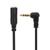 Black TRS To TRRS Converter 3.5mm Jack Audio Converter Cable Earphone Adapter Cable  Tablets