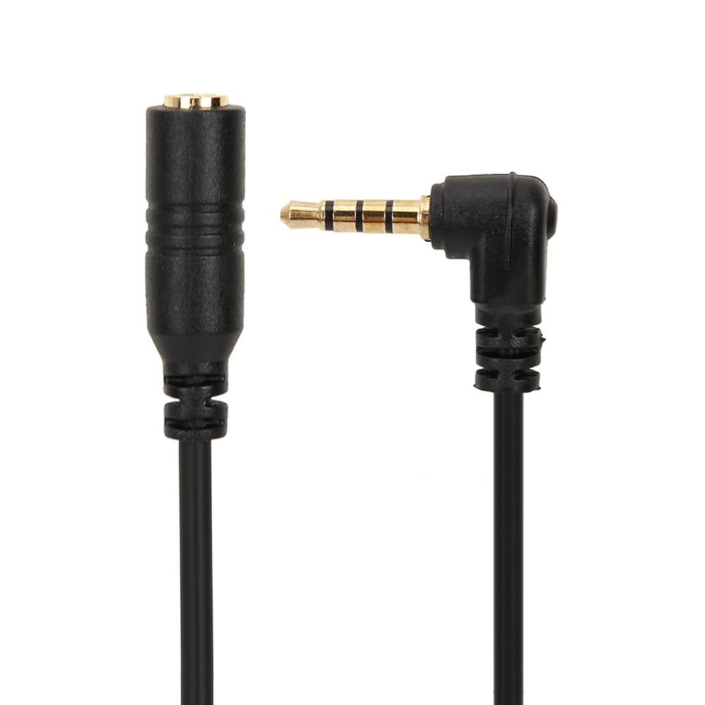 Black TRS To TRRS Converter 3.5mm Jack Audio Converter Cable Earphone Adapter Cable Tablets