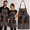 Barber Apron with Leather Pockets Barber Haircutting Cape