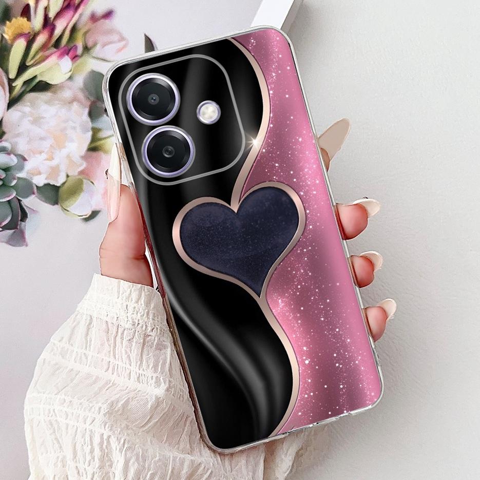 For Oppo A3 A3x 4G Case CPH2641 Luxury Fashion Painted Cover Clear Silicone Phone Case For Oppo A3x OppoA3 OppoA3x 4G Soft Shell