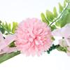 Iron Flower Plant Wall Hanging Wreath Artificial Wreath Silk Fabric Hanging Door Wreath for Living