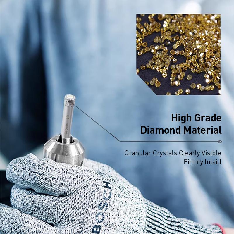 Bosch Professional Series Brazed Diamond Tile Dry Drill Bit with Cooling Wax Ceramic drill bits