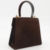 Salvatore Ferragamo Gancini Handbag 2WAYShoulder Brown Suede Women Used