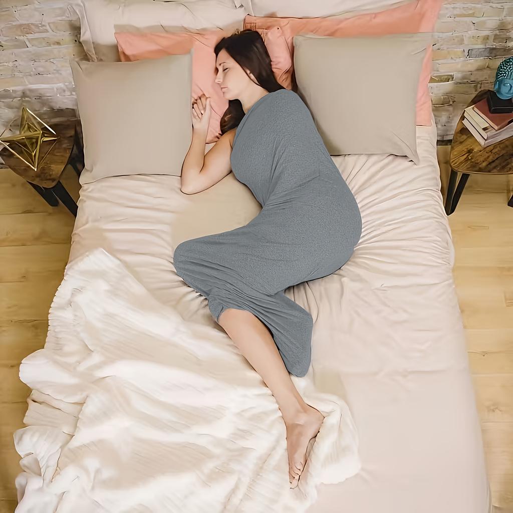 Pătură Pondere cu Capsulă de Somn cu Glugă - Lenjerie de Pat Termică, Pătură Confortabilă All-Season Lavabilă la Mașină pentru Adult, Somn Profund, Relaxare