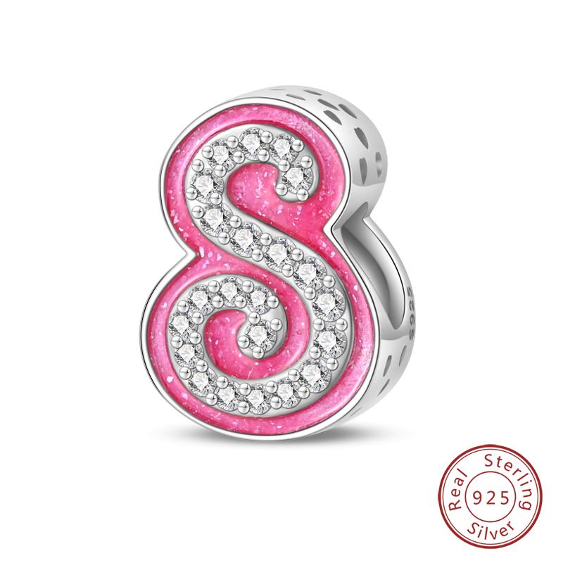 Passen Qikaola Armbänder Charms Sterlingsilber Kupfer 26 Alphabet Buchstaben Charms Perlen Für Frauen Feiner DIY Geburtstags Schmuck Geschenke