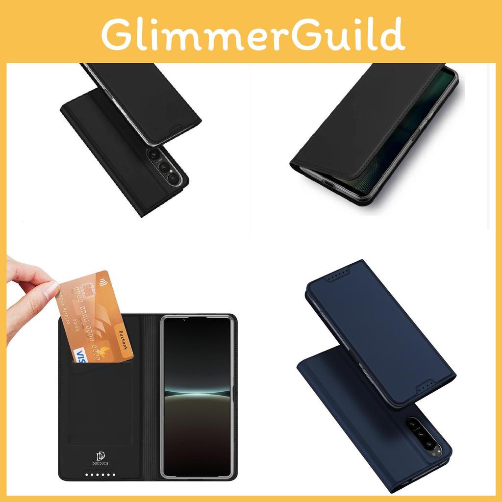 For Sony Xperia 1 Vii Pu Leather Flip Cover With Card Slot And Stand For Business Use