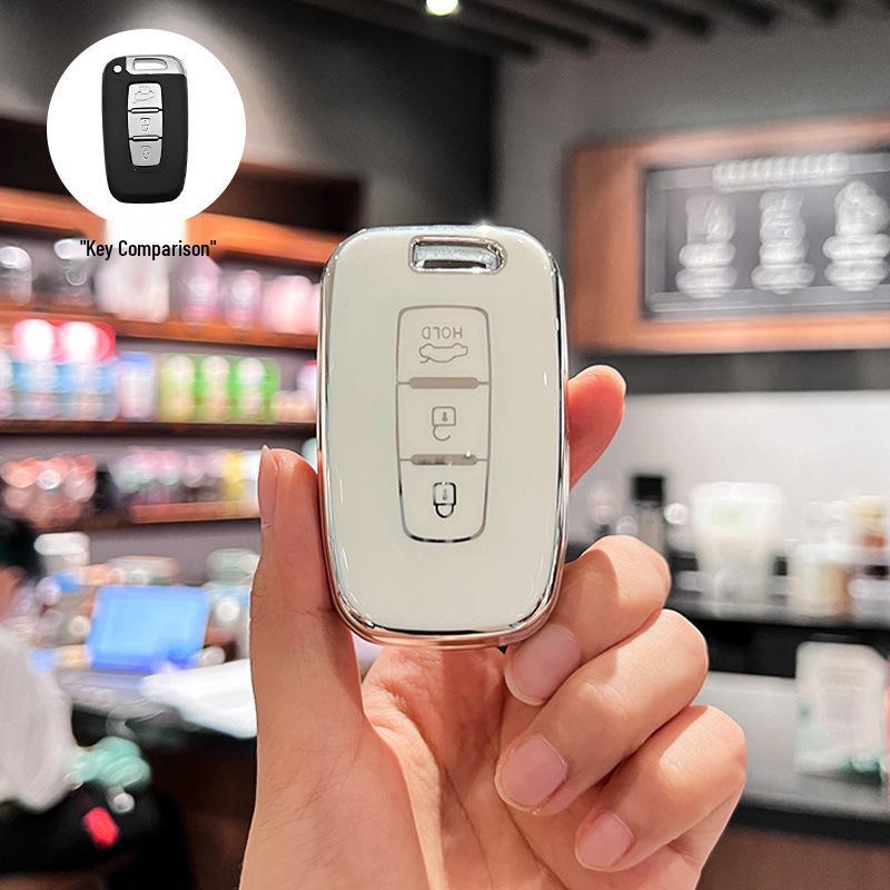 Compatible Key Cover for Beijing Hyundai Sonata 8, Old ix35/Langdong Models