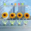 2024 Sunflower Bobblehead Car Ornament with Cute Dog Paw Design