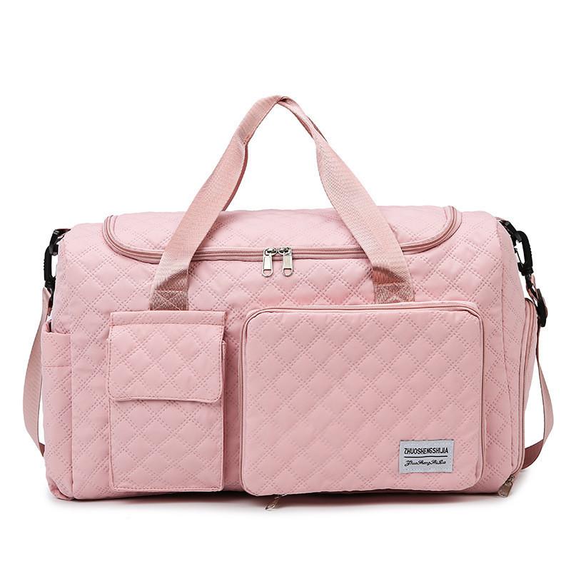 Large Capacity Lightweight Nylon Travel Bag With Shoe Compartment For