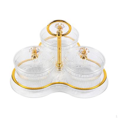 Divided Dried Fruit Serving Tray with Lid, Dustproof, Versatile, Ideal for A Wedding.