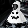 1/6Pcs Halloween Ghost Hoodie Goose Outfits Car Gear Shift Cover Decoration Garden Goose Statue Clothing Auto Hooded Sweatshirt Shift Knob Protector