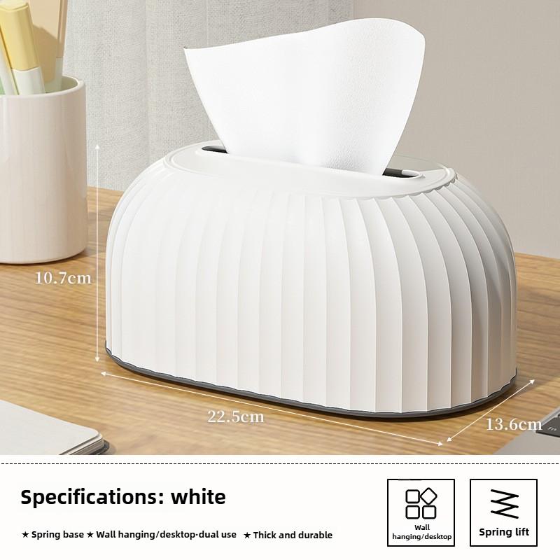 Scatola portatovaglioli creativa con molla Scatola a cassetto semplice in stile scandinavo Scatola portatovaglioli da tavolino per soggiorno Scatola a cassetto da scrivania