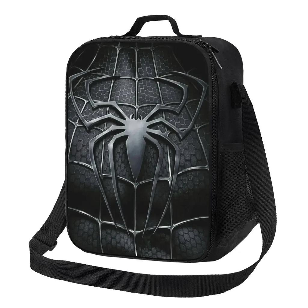Spider Web Insulated Lunch Bag for Women Thermal Cooler Bento Box Office Picnic Travel