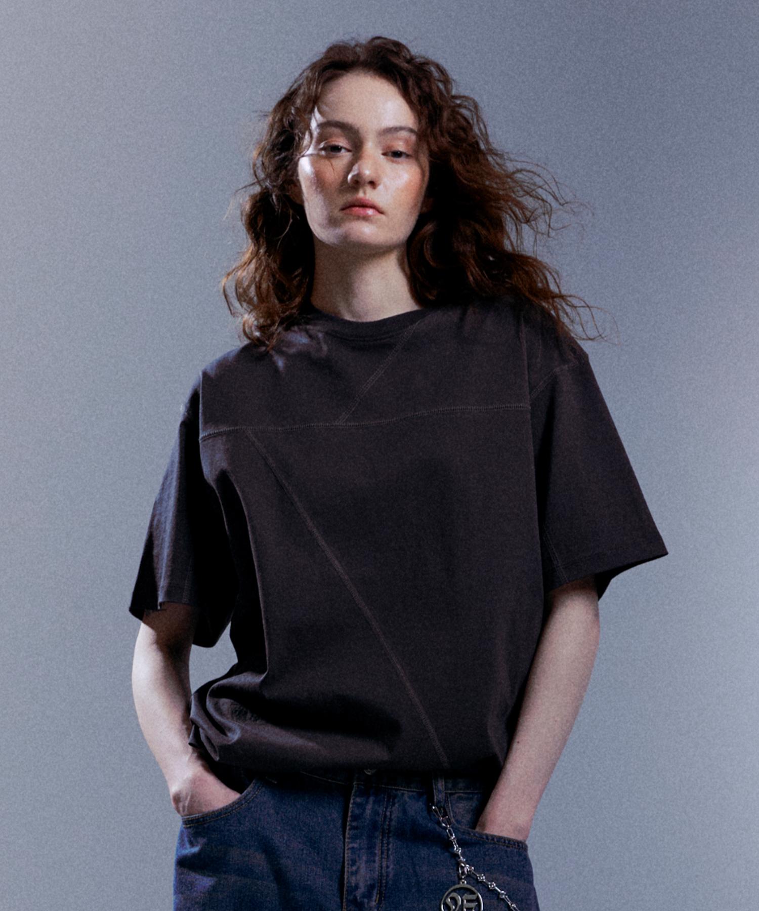 Episode Untitled Outing Stitch Short Sleeve T-Shirt Ink Black 3