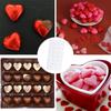RuiChy Chocolate Mold, Heart-Shaped Chocolate Mold, 21 Cavities, 3D Clear Plastic Jelly Mold, Candy Mold, Bonbon Chocolate Mold, Mousse Mold, DIY,
