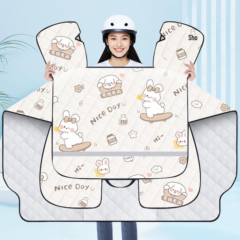 

Дышащая летняя защита на лобовое стекло из ткани Оксфорд с большим карманом для электросамокатов